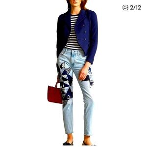 POLO RALPH LAUREN AVERY PATCHWORK JEANS BOYFRIEND STYLE SIZE 28